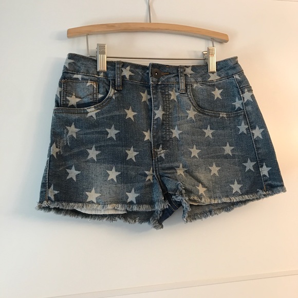 Star print Denim shorts - Picture 6 of 8